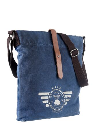 Sac bandoulière aviateur vintage bleu 5894-27 3