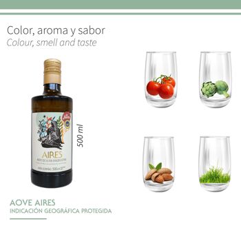 AIRES DE JAÉN Huile d'Olive Extra Vierge Variété Picual Récolte Précoce avec IGP 500 ml x 6 Unités. 3