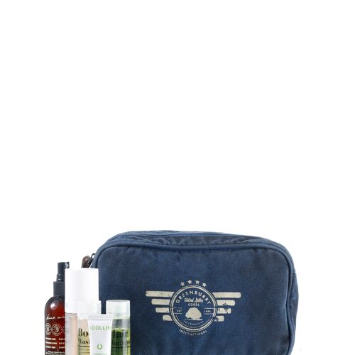 Vintage Aviator wash bag blue 5895-27