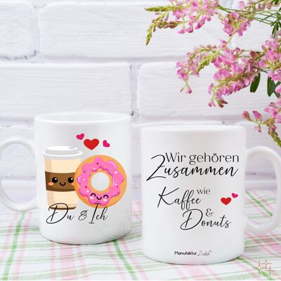 Tasse - Kaffee und Donuts