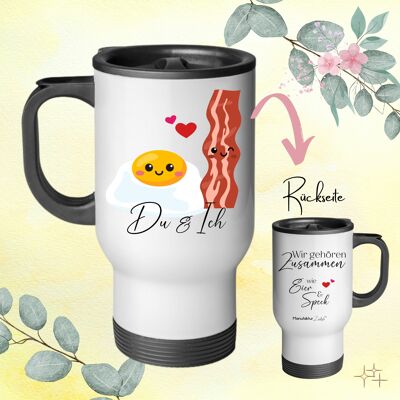 Coffee To Go Mug - Eggs and Bacon