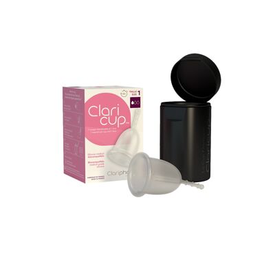 Menstrual cup T1 Claricup + disinfection box