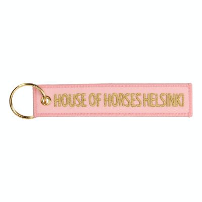 Remove Before Flight HoH Keychain Pink & Gold