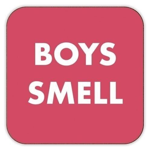 Coasters 'BOYS SMELL' by Card and Cake