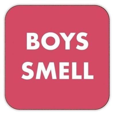 Untersetzer 'BOYS SMELL' von Card and Cake