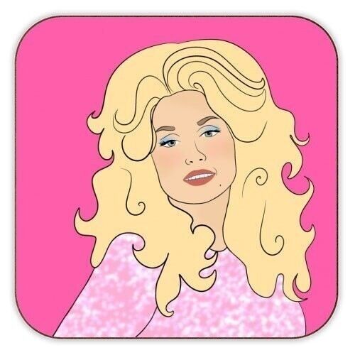 Coasters 'Dolly In Pink' by Eloise