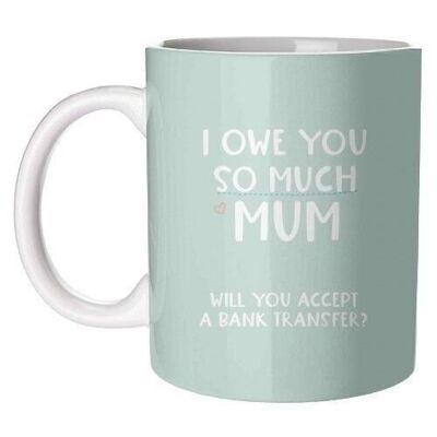 Mugs 'For Mum: I owe you so much funny g