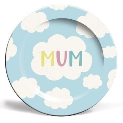 Plates 'For Mum: as lovely as a fluffy c