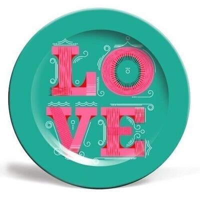 Placas 'LOVE Typography' de Ania Wieclaw