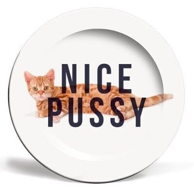 Assiettes 'Nice Pussy' par The 13 Prints