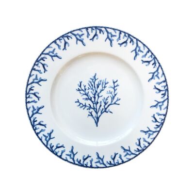 Breakfast plate Coastal Coral Blue