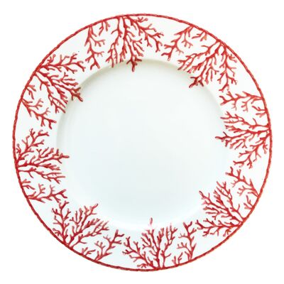 Dinner plate Coastal Coral Red