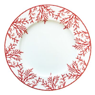 Dinner plate Coastal Coral Red