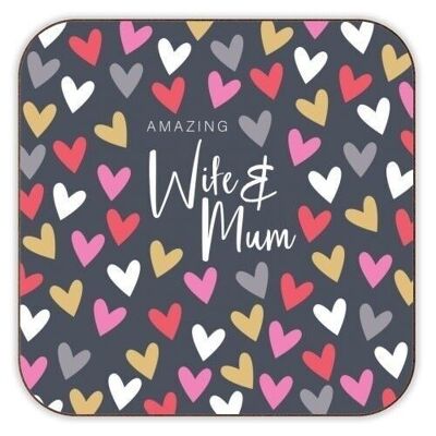 Coasters 'Amazing Wife & Mum'