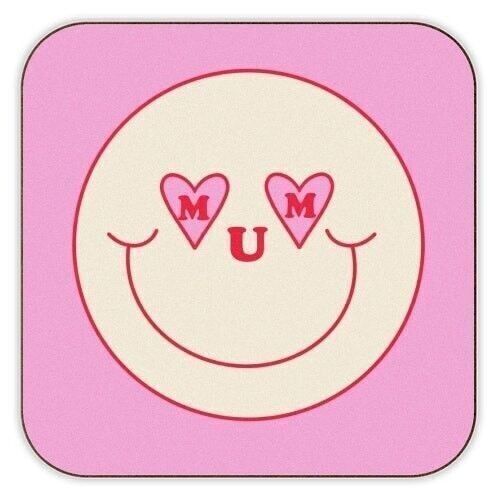 Untersetzer 'Mum Smiley Face'