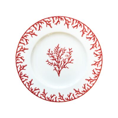 Breakfast plate Coastal Coral Red