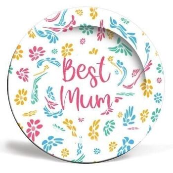 Assiettes 'Best Mum Pattern Design' 2