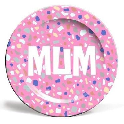 Plates 'Mum (Terrazzo Background)'