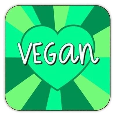 Coasters 'Vegan Love Heart'
