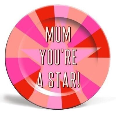 Plates 'Mum You're A Star!'