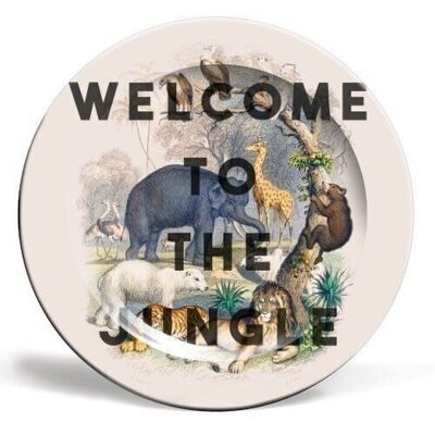 Teller 'Willkommen im Dschungel'
