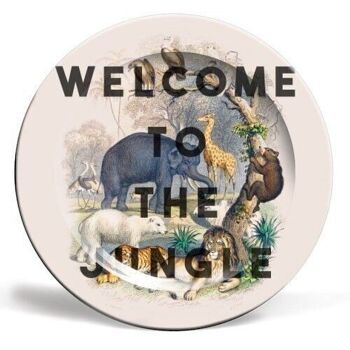 Assiettes 'Bienvenue dans la jungle' 1