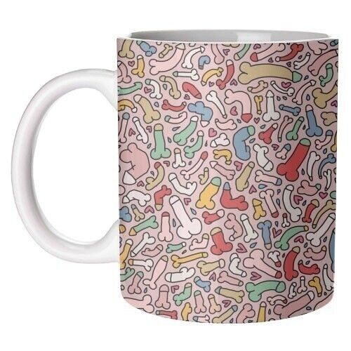 Mugs 'Bright penis pattern'