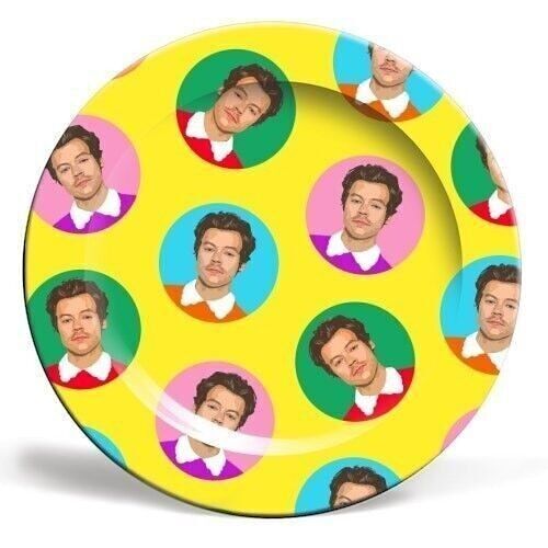 Plates 'Hazza Balls Yellow'