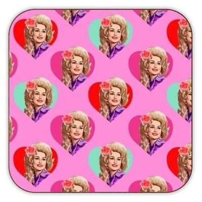 Coasters 'DOLLY HEARTS ON PINK'
