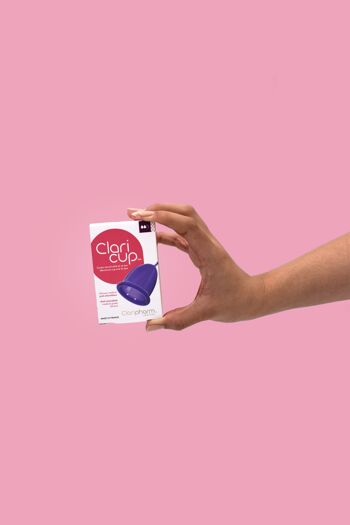 Cup menstruelle T2 Claricup Antimicrobienne+Box de désinfection 2