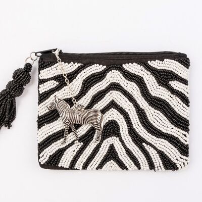 Zebra Wanderlust Purse Acsb2119 White / black