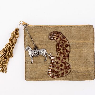Leopard Wallet Bag Wanderlust Acsb2219 Taupe