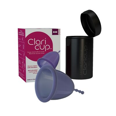 Menstrual cup T3 Claricup Antimicrobial + Disinfection box