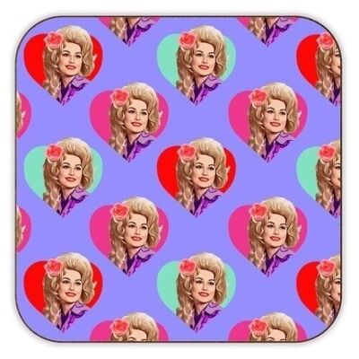 Coasters 'DOLLY HEARTS ON PURPLE'