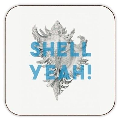 Coasters 'Shell Yeah' by The 13 Prints