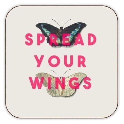Dessous de verre 'Déployez vos ailes'