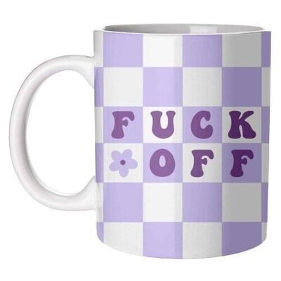Mugs 'Fuck off damier'