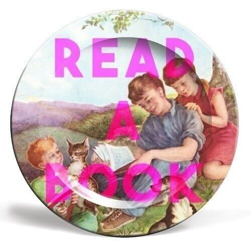Plates 'Read A Book' by The 13 Prints