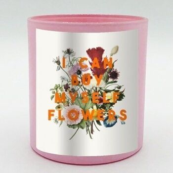Bougies parfumées 'Je peux m'acheter des fleurs 3