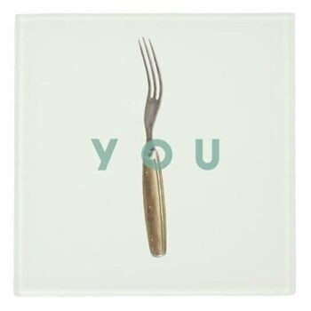 Dessous de verre 'Fork You' par The 13 Prints 3