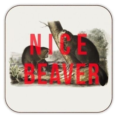 Posavasos 'Nice Beaver' de The 13 Prints