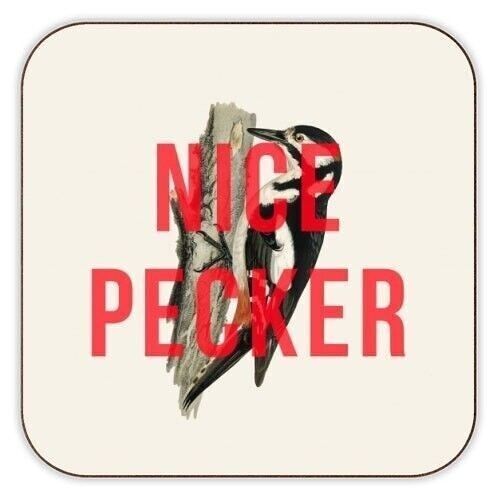 Coasters 'Nice Pecker' by The 13 Prints