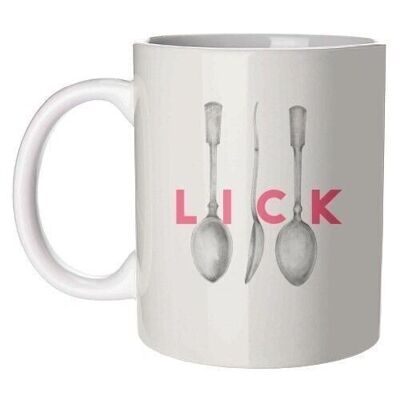 Mugs 'Lick The Spoon' by The 13 Prints