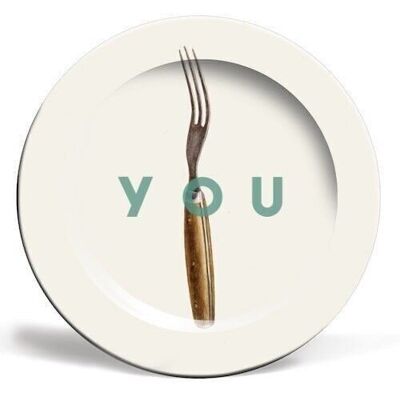 Piatti 'Fork You' di The 13 Prints