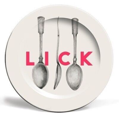 Assiettes 'Lick The Spoon' par The 13 Prints