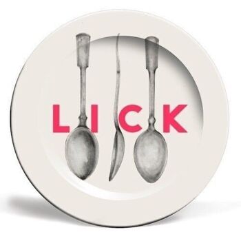 Assiettes 'Lick The Spoon' par The 13 Prints 1