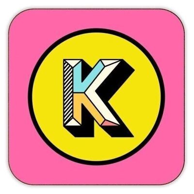 Coasters 'K - Bold Maximalist Colour Blo