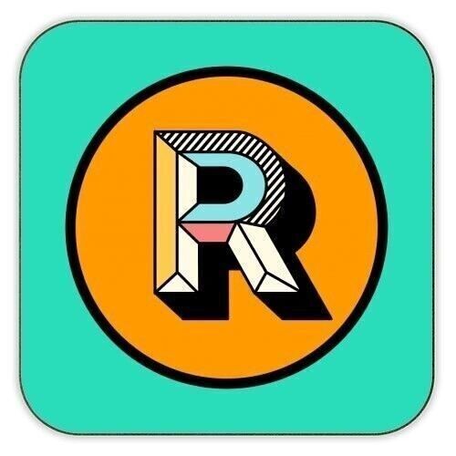 Coasters 'R - Initial Typography Block C