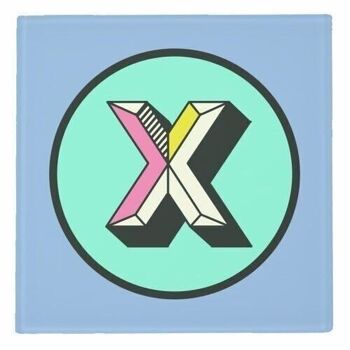 Coasters 'X - Typographie personnalisée Gi 3