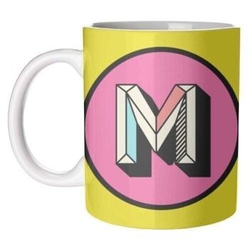 Mugs 'M - Gras Coloré Personnalisé Bl 2